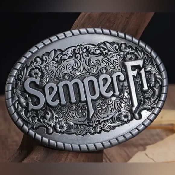 New USMC Marine Corps Semper fi Belt Buckle Choose color - Picture 1 of 6